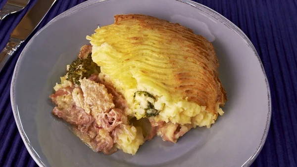 Turkey and ham pie: Rachel Allen